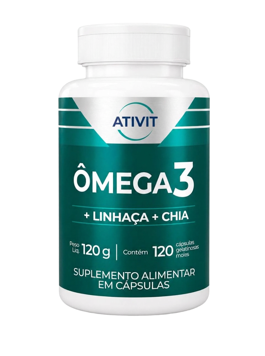 ÔMEGA 3 ATIVIT + LINHAÇA + CHIA